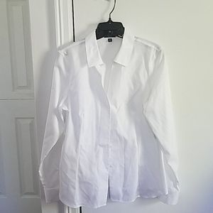 White button down dressy shirt